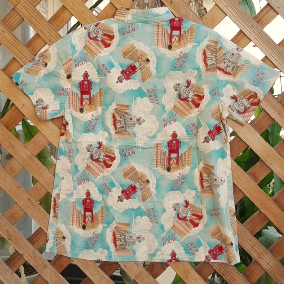 Vintage EC Star Robot Man Cotton Short Sleeve Sml - Picture 4 of 11